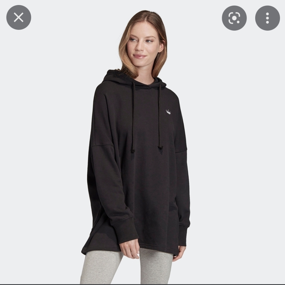 SOLD OUT Adidas Trefoil Black Graphic Hoodie - Sz L - EUC